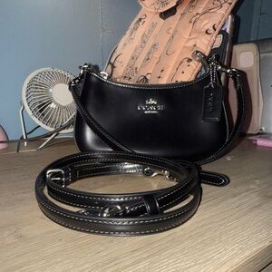 Coach Black Mini Teri Shoulder/Crossbody Bag
